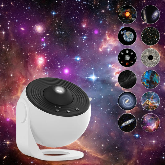 Projecteur Galaxie 360° – Veilleuse Planétarium avec Films & Minuteur